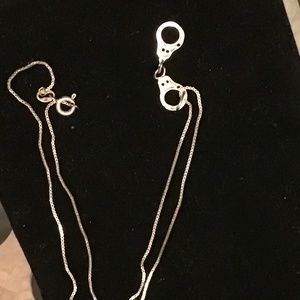Sterling Silver Handcuffs on a Sterling Silver Chain